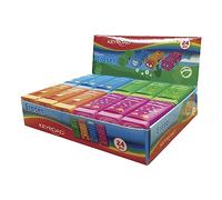 KEYROAD Lot de 24 gommes en forme d'animaux, pour crayons et crayons de couleur, lot de 24 dans un présentoir, mélange de couleurs, idéal pour l'école et le bureau