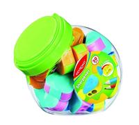 KEYROAD Lot de 30 taille-crayons triangulaires en plastique double avec récipient