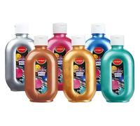 KEYROAD Lot de 6 peintures métallisées pour affiches, œuvres d'art, décorations, différentes surfaces, couleurs intenses, pour enfants et adultes