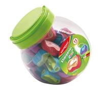 Keyroad Seed Lot de 72 taille-crayons en plastique, taille-crayons individuels, taille-crayon dans un tube - 72 pièces/mélange de couleurs