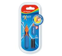 Keyroad Stylo plume, mini plume, 2 cartouches bleues, sous blister, mélange de couleurs, pour débutant