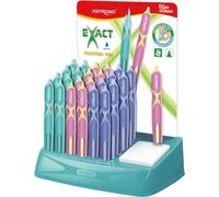 KEYROAD Stylos-plumes Exact, lot de 24 + 1 offert, présentoir, couleurs assorties