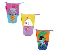 Keyroad Trousse à Crayons Debout - 23 x 5,5 cm - Mélange de Couleurs