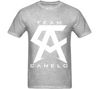Keyru Allthelynic Summer Canelo Alvarez Boxing Short Sleeve T Shirt for Men Grey Grey M