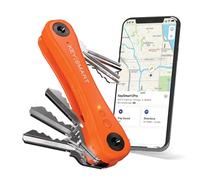 KeySmart iPro Localisateur de clés avec son, porte-clés, compatible avec Apple Find My App, organisateur de clés, suivi de porte-clés compact sans encombrement, batterie rechargeable (jusqu'à 14 clés