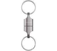 KeySmart MagConnect - Connecteur de clé rapide et sécurisé pour valises, sacs et ceintures - clés toujours à portée de main (1 paquet, titane), titane, 1 Pacco, MagConnect