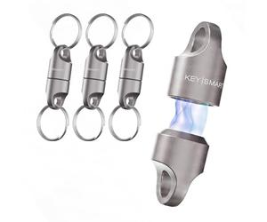 KeySmart MagConnect - Fixation rapide et sécurisée des clés à votre sac à dos, sac à main et ceinture