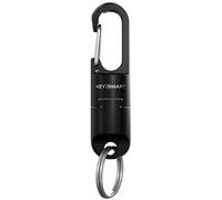 KeySmart MagConnect Pro Mousqueton - Porte-clés magnétique pour clés de voiture, porte-clés amovible à dégagement rapide - Porte-clés EDC robuste pour homme - Noir (lot de 1)