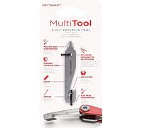 KeySmart Multi-Tool - Outil porte-clés multifonction 5 en 1 avec ouvre-boîte, règle, pied-de-biche, tournevis cruciforme et tête plate - Mini outil multifonction EDC Gear et accessoires porte-clés