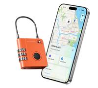 KeySmart SmartLock Cadenas de suivi des bagages, serrure TSA pour bagages, serrure à combinaison compatible avec Apple Find My App, les meilleurs essentiels de voyage, batterie remplaçable non