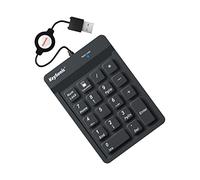 Pavé numérique Keysonic ACK-118BK flexible, entrée de câble, protégé contre la poussière, protégé contre les infiltrations d'eau