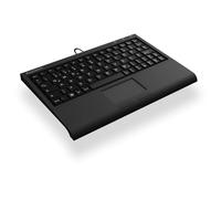 KeySonic ACK-3410 (ESP) Super Mini Clavier Smart Touchpad USB Noir Filaire USB Membr (ACK-3410 (ESP)) (4250078170754)