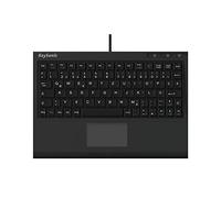 KeySonic extra Mini-Clavier avec Touchpad, Câble USB (2 m), Gamme complète de touches, SoftSkin, ACK-3410 (DE)