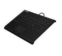 KeySonic KSK-3211ELU (DE) - Wired, USB, Membrane Key Switch, QWERTZ, LED, Black,