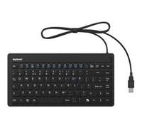 Keysonic KSK-3230IN (UK) USB Clavier anglais britannique, QWERTY noir membrane en silicone, étanche (IPX7)