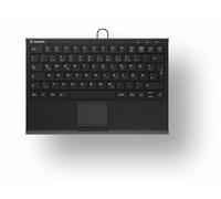 KeySonic KSK-5211ELU (DE) - Filaire, USB, commutateur de clé à membrane, QWERTZ, LED, noir | 60957