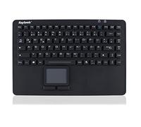 KeySonic KSK-5230IN clavier USB QWERTZ Noir - Claviers (Mini, Avec fil, USB, QWERTZ, Noir)