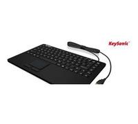 KeySonic KSK-5230IN USB QWERTZ Noir - Claviers (Mini, Avec fil, USB, QWERTZ, Noir) G