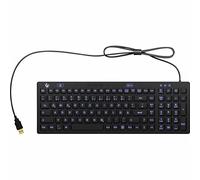 Keysonic Clavier KEYSONIC 60885 – USB hygiénique QWERTZ allemand noir