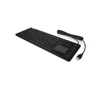 KeySonic KSK-6231 INEL (FR) Clavier Industriel USB AZERTY Français Noir, Touchpad, IP68, 98 Touches, Membrane, Rétroéclairé, Câble 1.8m