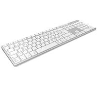 KeySonic KSK-8022BT clavier Universel Bluetooth QWERTZ Allemand Argent