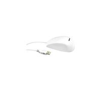 KeySonic KSM-3020M-W - Souris - 5 boutons - filaire - USB - blanc