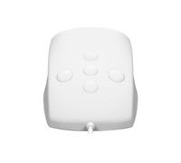 Keysonic Souris KSM-3020M-W – Silicone étanche IP68, touches de défilement, câble USB 1,8 m, blanc