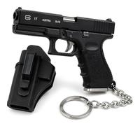 KEYSPACE Porte-clés pistolet avec étui - Mécanisme mobile