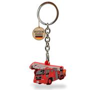 KEYSPACE Porte-clés pompier pour enfants - Cadeaux de pompiers, rouge, flach