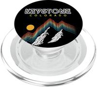 Keystone, Colorado - USA Ski Resort années 80 Retro PopSockets PopGrip pour MagSafe