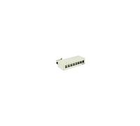 Keystone Desktop Patch Panel - Tableau de connexions - gris clair, RAL 7035 - 8 ports