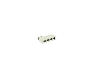Keystone Desktop Patch Panel - Tableau de connexions - gris clair, RAL 7035 - 8 ports