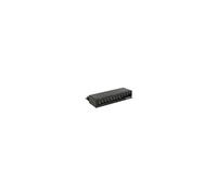 Keystone Desktop Patch Panel - Tableau de connexions - noir de jais, RAL 9005 - 12 ports
