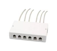 Keystone Distribution Box SM 6/12 - Boîte de dérivation pour montage en surface - 6 ports