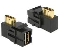 Keystone HDMI femelle > HDMI femelle 90° noir