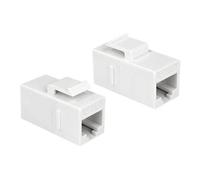 Keystone module - Boîtier modulaire (couplage) - CAT 6 - UTP - RJ-45 - blanc
