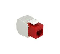 Keystone module - Prise modulaire - CAT 6 - UTP - RJ-45 - rouge