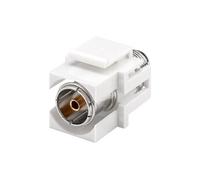 keystone module sat/antenne, montage encastré - 18,9 mm de large, prise coaxiale > prise f