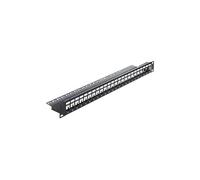Keystone Patch Panel - Tableau de connexions - noir - 1U - 19" - 24 ports