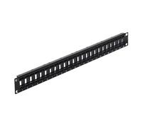 Keystone Patch Panel - Tableau de connexions - noir - 1U - 19" - 24 ports