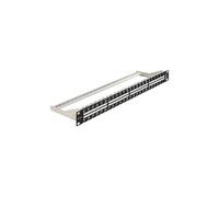 Keystone Patch Panel - Tableau de connexions - noir - 1U - 19" - 48 ports