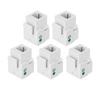 Keystone Rj11,Rj11 Keystone 5PCs Module Vocal Téléphonique, Accessoire de Câblage Réseau, Port Unique RJ11 Cat 3 avec Cache Anti-poussière, Module Réseau pour L'ingénierie Réseau Intégrée