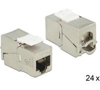 Keystone RJ45 femelle > LSA sans outil Cat.6A compact - set de 24 pièces