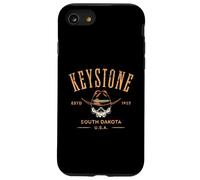 Keystone Souvenir de Style Vieilli du Dakota du Sud Coque pour iPhone SE (2020) / 7/8