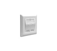 Keystone Wall Outlet - Prise pour montage en surface - blanc, RAL 9010 - 2 ports