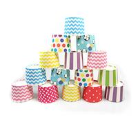 Keysui 100 Pcs Caissettes A Cupcake Papier Pour Muffins Gateau Moule Decoration cupcakes en papier pour soirée de mariage Cuisine Baking Dessert bricolage anniversaire-couleur aléatoire