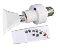 Keyubria Douille Pour Ampoule - Porte-Ampoule E27 Avec Télécommande - Fonction de Minuterie, Support de Base pour Lampe Sans Fil pour Luminaire de Plafond, Cage d'Escalier, Salle de Séjour et Placard