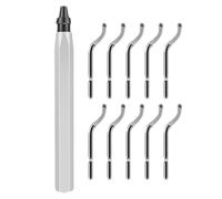 Keyubria Outil d'Ébavurage pour Résine,Ébavureur À Poignée Ergonomique,Outil D'Ébavurage Impression 3D Avec 10 Couteaux Haute Vitesse | Pour Métal Résine Aluminium PP Laiton PVC Tuyaux En Cuivre