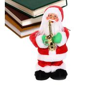 Keyubria Père Noël,Décoration Musicale Festive Et Sécuritaire - du Père Noël avec Saxophone | pour La Famille Les Femmes Les Hommes Les Adultes La Maison Les Bureaux Le Café La Fête