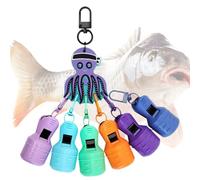 Keyubria Protège-Hameçons pour Leurres de Pêche, Enveloppe pour Leurres Seiches Et Jigs, 6 Pièces Transportables pour Pêche en Mer Collection Préparation Tournoi Bateau Eau Salée